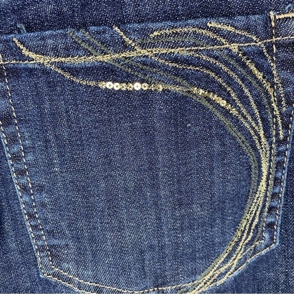 Size 18 Lee Slender Secret Blue Denim Jeans Bootcut Stretch - Picture 8 of 12